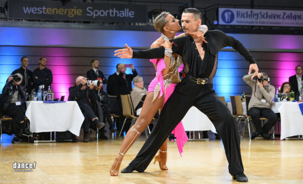 Couple performing Latin Dance