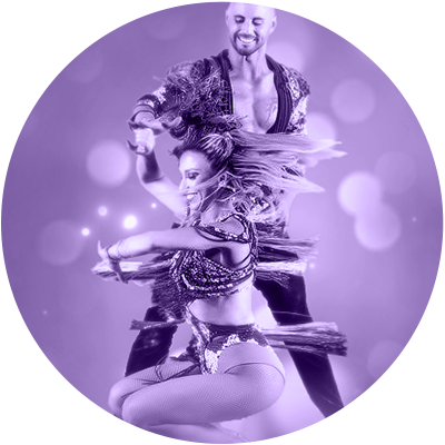 Couple dancing Caribbean